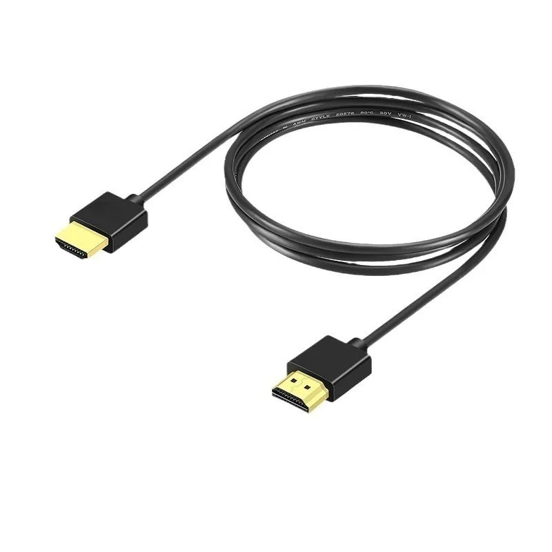 Ultra Thin HDTV Cable 4K 60Hz High Speed Slim HDTV 2.0 OD 3.2mm Audio Video Cable 1m 1.5m 2m 3m 5m for HDTV Laptop Projector