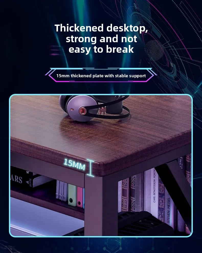 Desk Home Desktop Gaming Table and Chair Student Bedroom Learning Writing Desk Rental House Simple Long Computer Desk