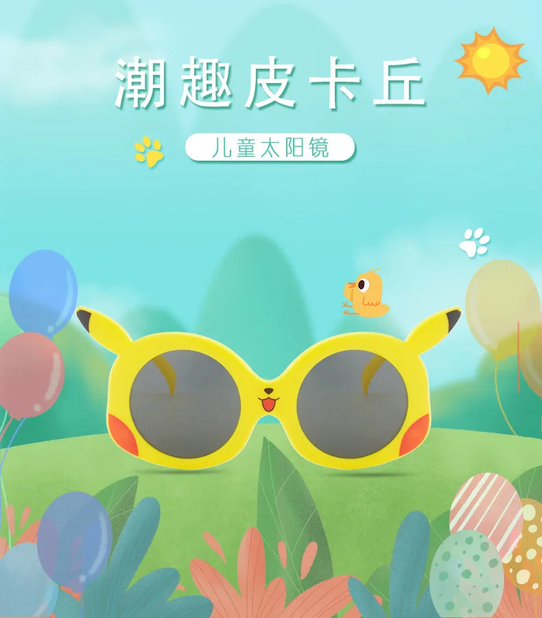 Anime Pokemon Sunglasses Pikachu Cartoon Figrues Glasses Children Boys Girls Sunglasses Cute Decoration Kids Toy Summer Gifts