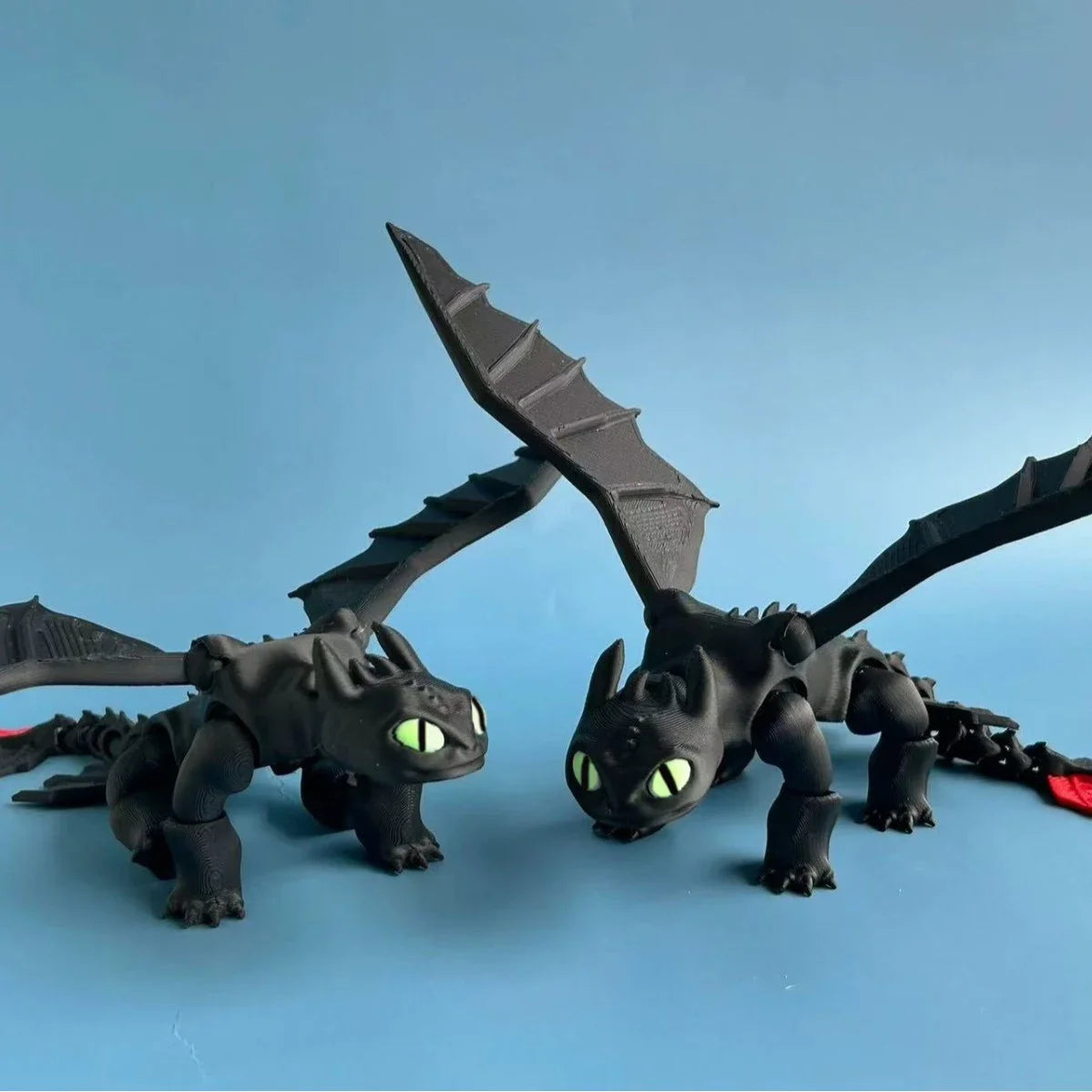 3D printed Night Sha Toothless anime cartoon fashion and creative desktop ornament model decoration children's toy birthday gift