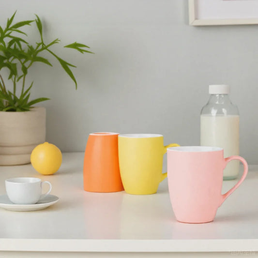 Macaron household ceramic cup living room coffee cup breakfast milk water cup mug