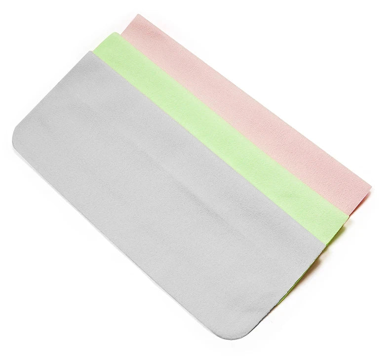 5PCS Eyeglass Cleaning Cloth Microfiber adaptable for Screens, Lenses Nylon or Polaroid Glasses 15*18cm random color