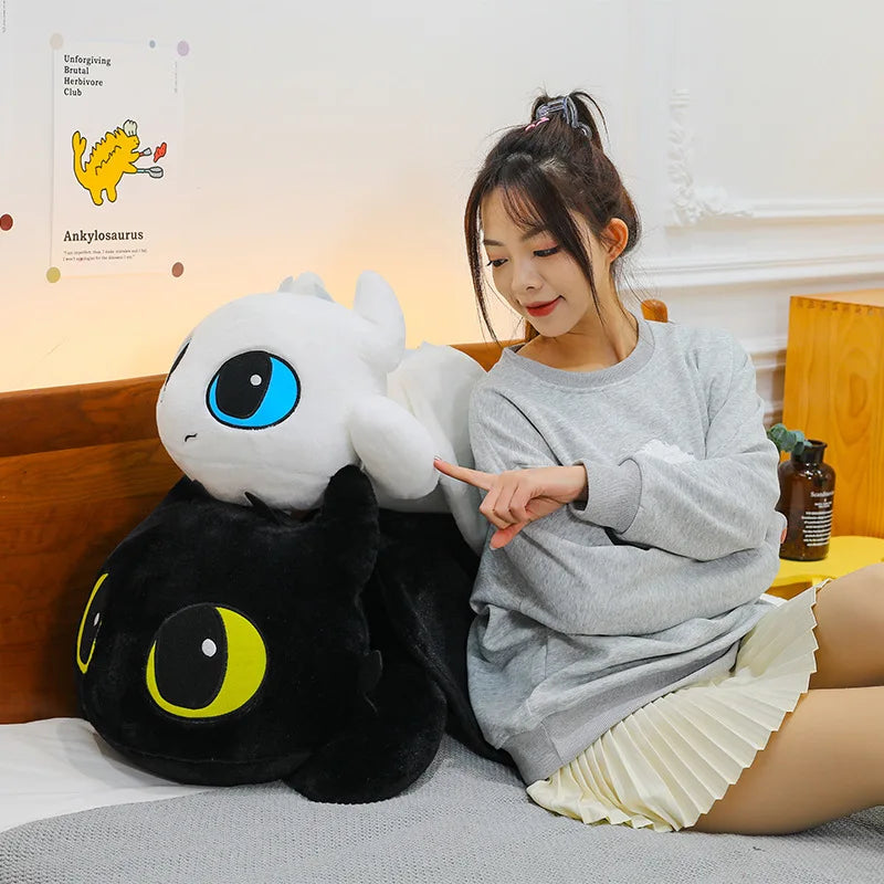 100cm Little Flying Dragon Kawaii Plush Toy Lying Posture Style Toothless Doll Pillow Children Couple Christmas Birthday Gift