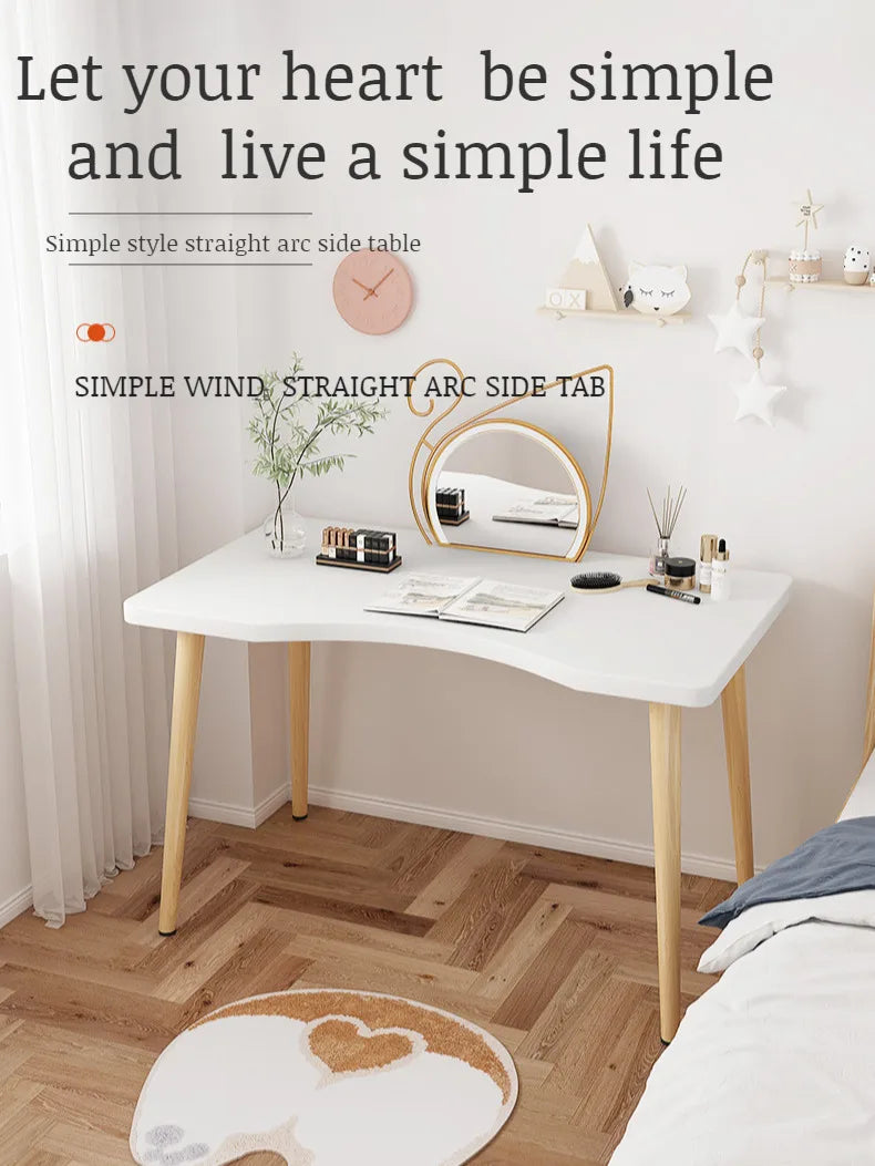 Home Office Desk Adult Desktop Computer Desk Modern Simple Workbench Student Study Writing Desk Household Solid Wood Leg Table