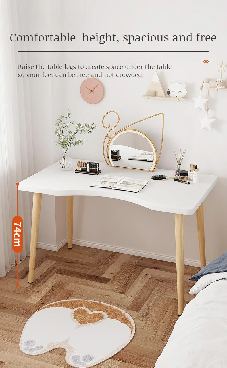 Home Office Desk Adult Desktop Computer Desk Modern Simple Workbench Student Study Writing Desk Household Solid Wood Leg Table