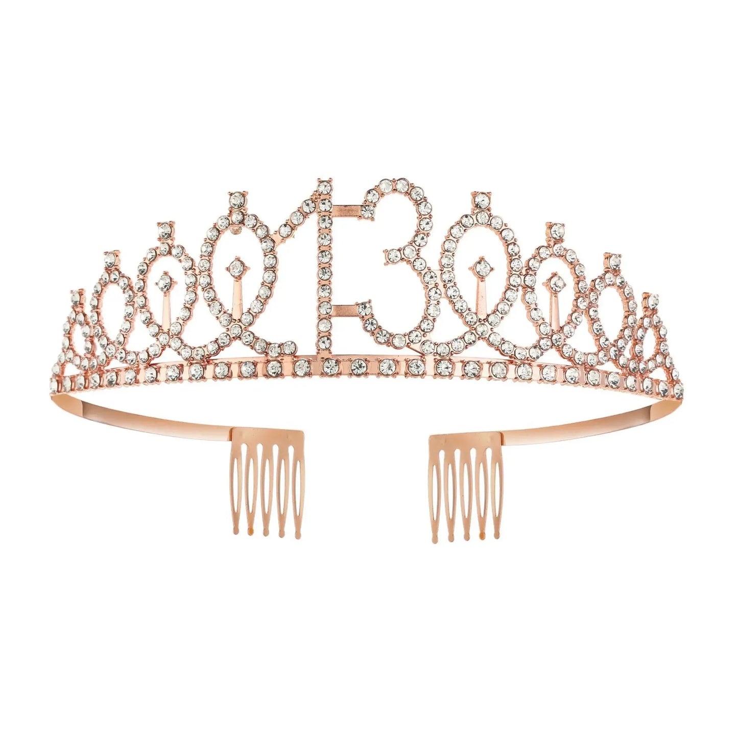 3 4 5 6 7 8 9 Rhinestone Crystal Crown Tiara Birthday Anniversary Decoration Happy Birthday Satin Sash Party Supplies