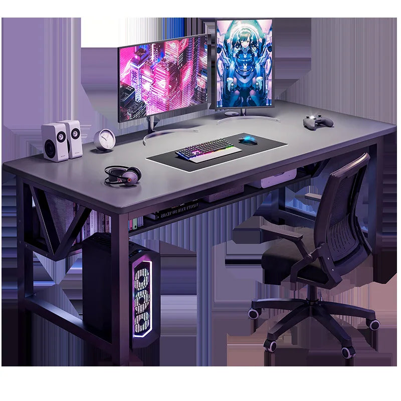 Desk Home Desktop Gaming Table and Chair Student Bedroom Learning Writing Desk Rental House Simple Long Computer Desk