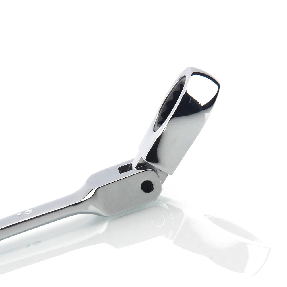 1pc Ratchet Wrench of Keys Spanner Hand Tool 72-Tooth Ratcheting Flexible Head Mirror Finish