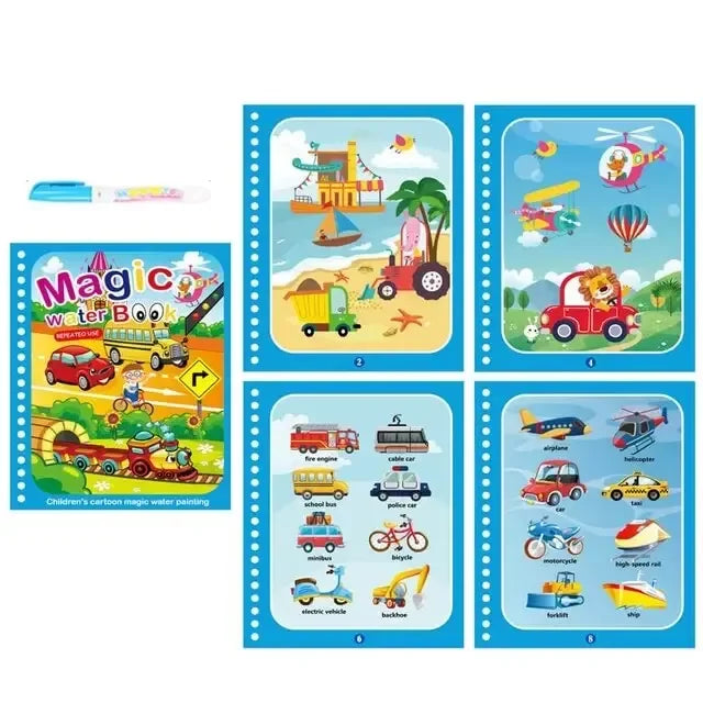 NEW Kids Magic Water Drawing Books Coloring Books Painting Toys for Kids Birthday Christmas New Year Gift for Boys and Girls NEW