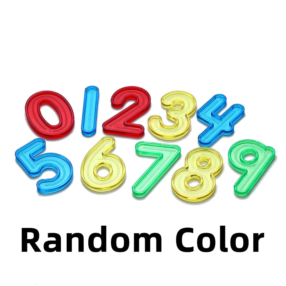 Montessori Math Toys Light Table Counting Material Transparent Number For Kids 3 Years Educational Teaching Resources