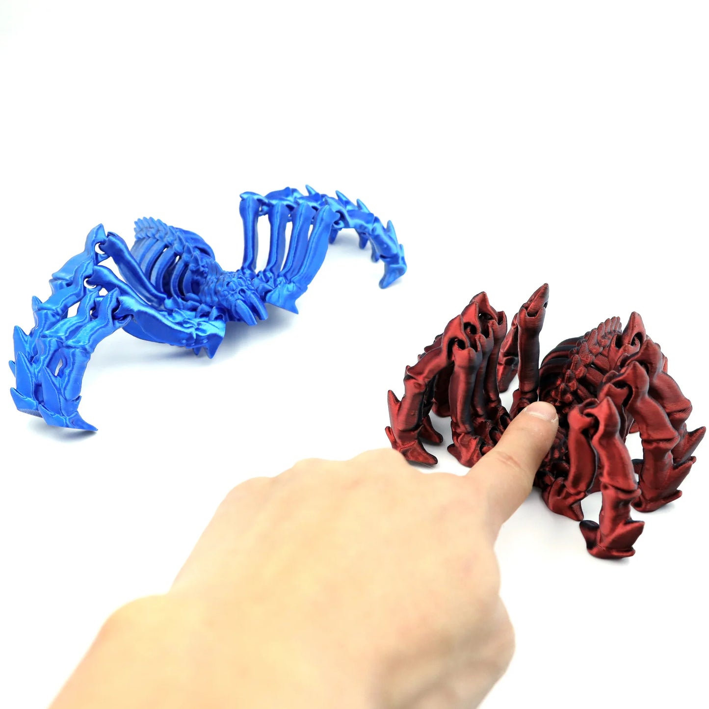 3D Printed Retractable Spider Movable Joint Fidget Toy Rotatable Articulated Office Desktop Ornament Adults Kid Toy Crafts Gift