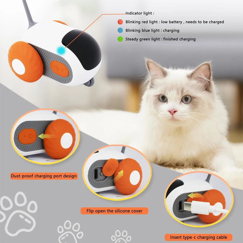 Pet Gravity Cat Smart Interactive Car Toy Dropshipping Automatic Moving Remote Mouse Indoor Kitty Ball Toys Controlled