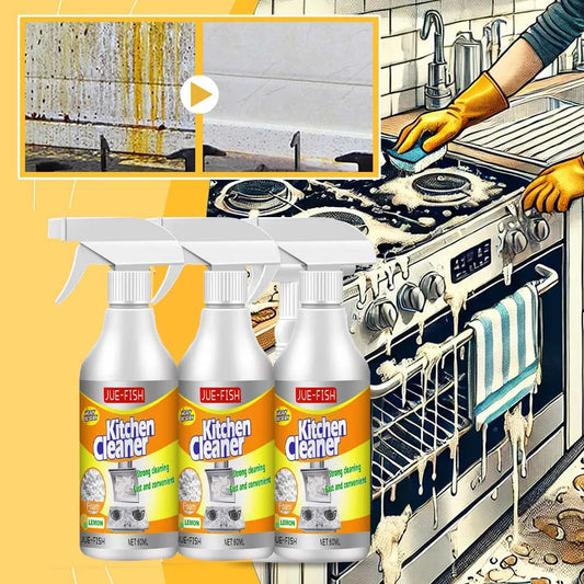 60ml Heavy Oil Cleaner Kitchen Oil Stain Powerful Degreaser Oil Stains Remover Cleaning Grills Oven Home Cooktop Cleaning Spray