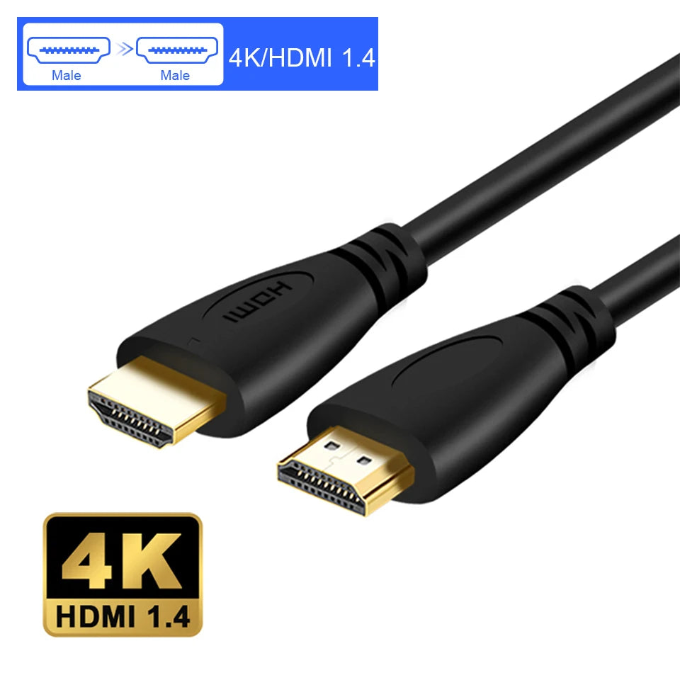 QGeeM 4K HDMI Extension Cable Extender HDMI 2.0 Adapter for Xiaomi Xbox Serries X PS5 PS4 TV Box Laptops HDMI Splitter Wire Cord