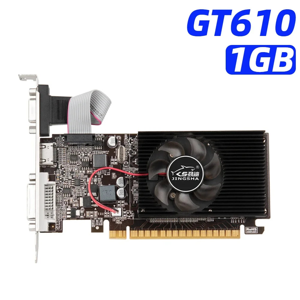 GT730 GT610 4GB 2/1GB DDR3 Graphics Card Desktop Gaming Video Card HDMI-Compatible VGA DVI PCI-E 16X Low Profile Graphics Cards