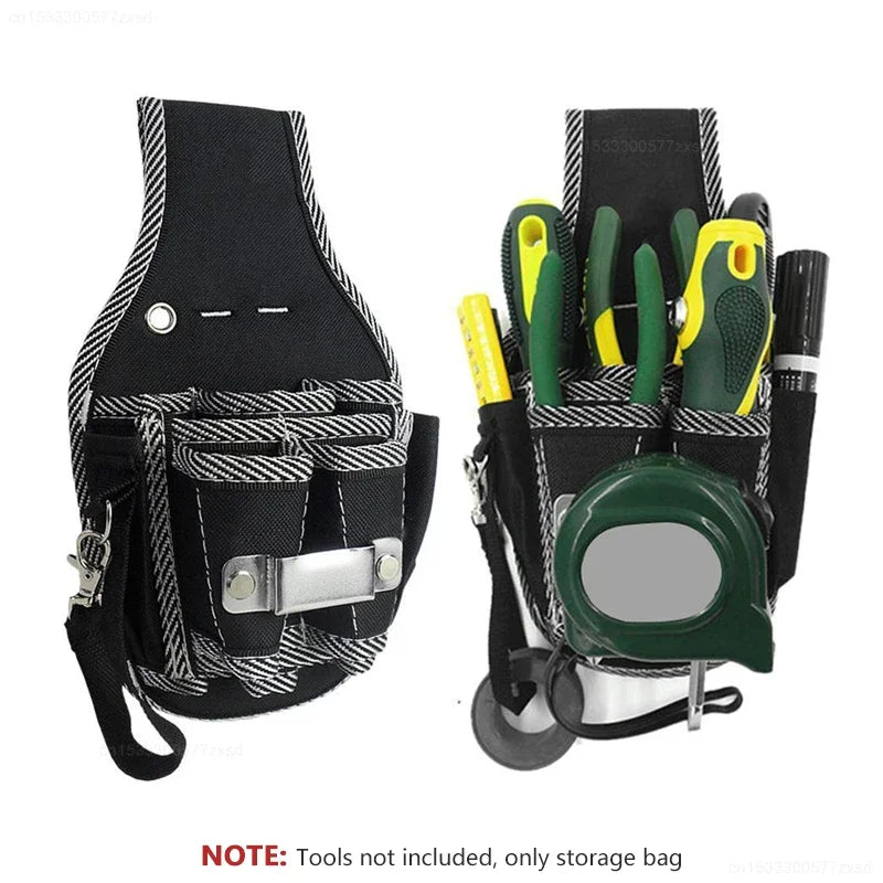 Multifunctional Tool Bag Nylon Fabric Tool Belt Screwdriver Kit Holder Tool Bag Pocket Pouch Bag Electrician Waist Pocket Case