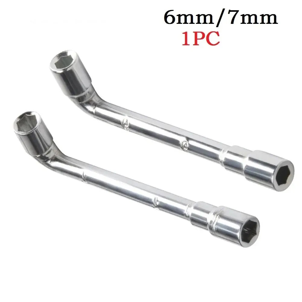 L Wrench Tool 6mm 7mm Hex L-Shaped Screw Nut Wrench Sleeve Tool For 3 MK8 Nozzle Hexagonal Spanner Hand Tool Set
