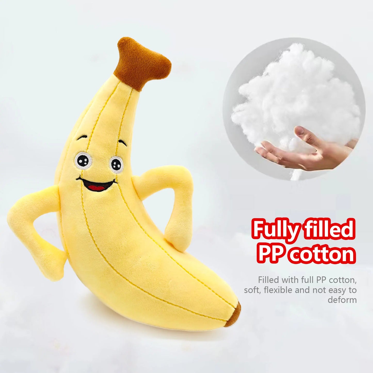 Super soft simulation fruit plush toys, apple, banana modeling plush pillow, indoor ornaments, crane machine dolls,holiday gifts