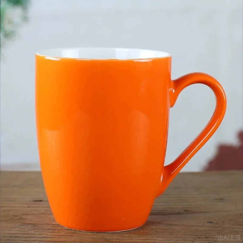 Macaron household ceramic cup living room coffee cup breakfast milk water cup mug