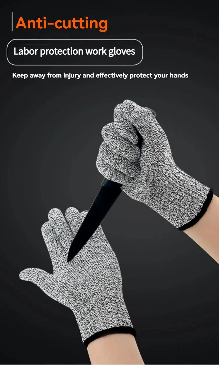 A Pair of Anti-cutting Gloves Glass Factory Kitchen Fishing Special Glass Anti-scratch Anti-knife Cut Anti-stabbing Gloves