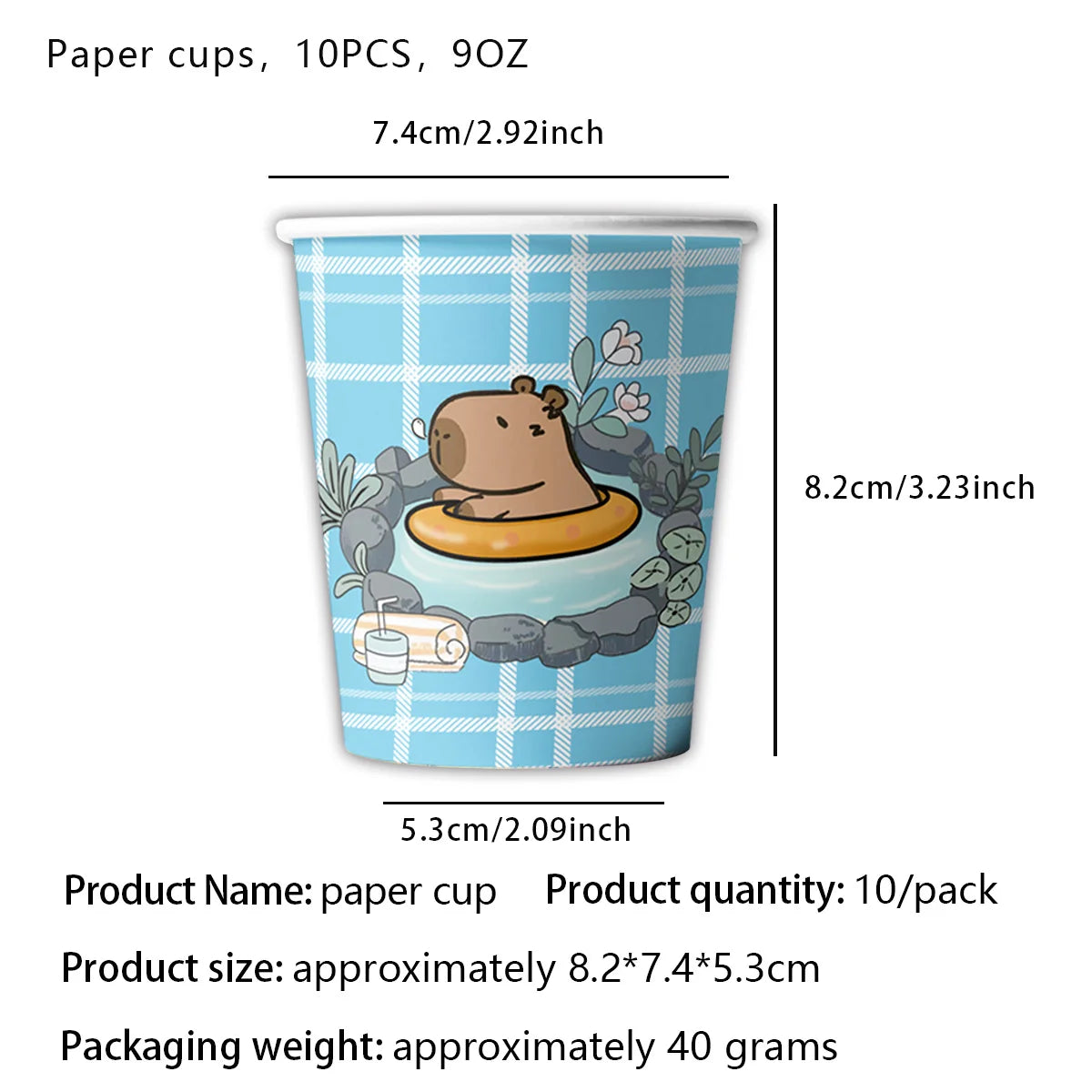 Capybara Birthday Party Decorations Tableware Set Cups Plates Napkins Tablecloth Straws Capybara Balloons Toy Girls Party Favors