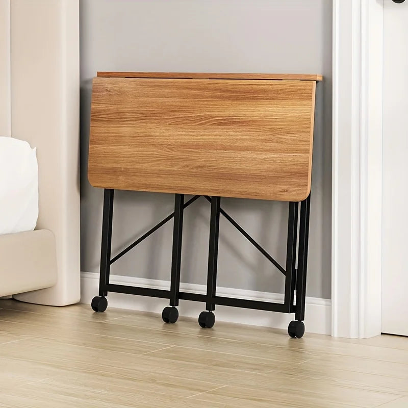 Folding desk, movable desk, home student computer desk, study desk, bedroom bedside desk, office desk computer desk desk table