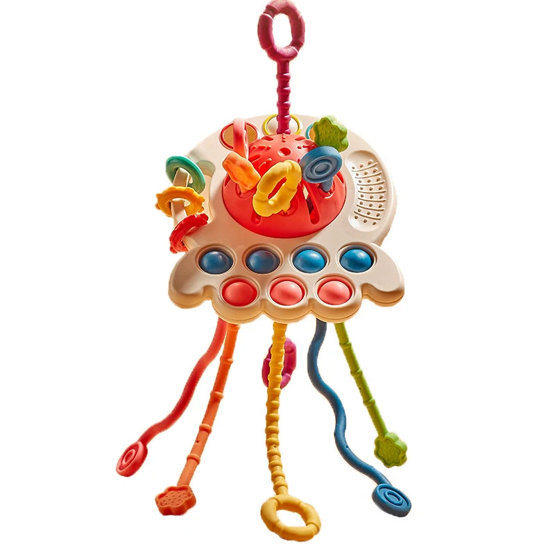 Suction Cup Spinner High Chair Baby Toys 6 12 Months Rotating Rattle Sensory Toys for Babies Educational Games Toy 1 2 3 Years