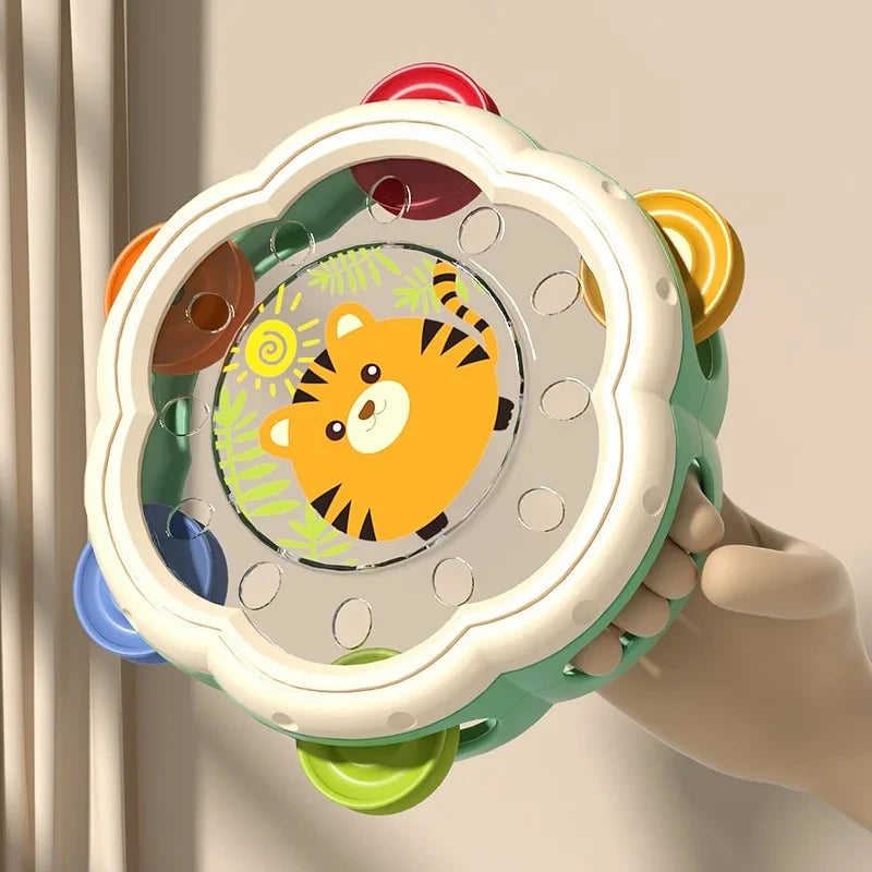 Baby Toys 6 12 Months Musical Instruments Hand Drum Shaking Rattle Toys Montessori Educational Toy Interactive Hand Bell for Kid