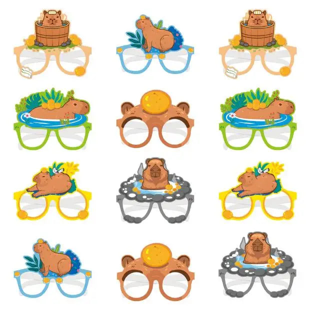 Capybara Birthday Party Decorations Tableware Set Cups Plates Napkins Tablecloth Straws Capybara Balloons Toy Girls Party Favors