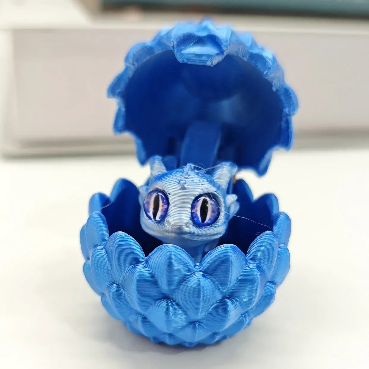 Mini 3D Printed Dragon with Eggs Eyes for Home Decor Little Dragon Egg Kids Toy Gift Figure Accessories Decoration Статуэтки
