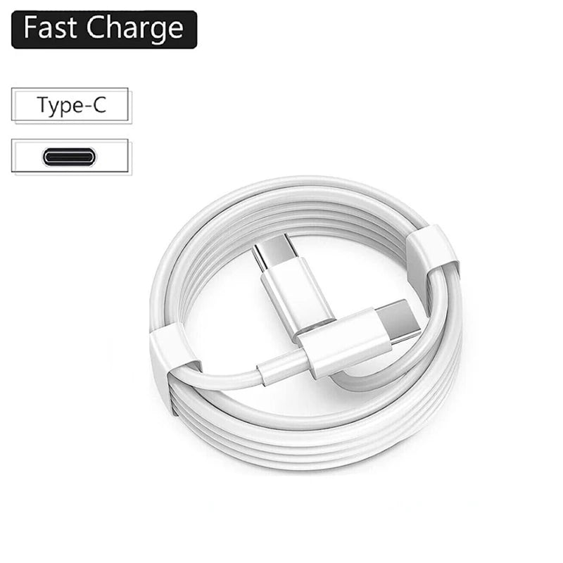 Type C to Type C Cable  For IPhone 15 16 PD 60W Fast Charging For Samsung Xiaomi Huawei Type C Data Line White Black 1M 2M 3M