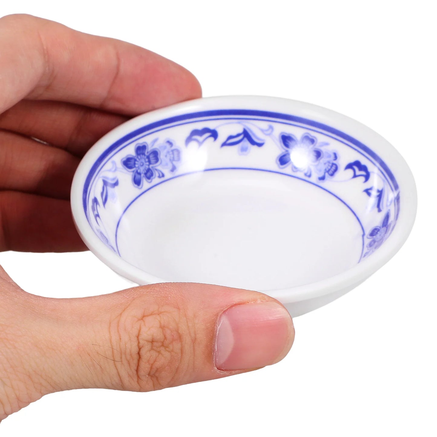 6pcs Sauce Dishes Melamine Mini Plates Reusable Condiment Containers Dipping Dishes Serving Ceramics Firm Food Grade