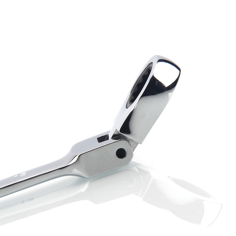 1pc Ratchet Wrench of Keys Spanner Hand Tool 72-Tooth Ratcheting Flexible Head Mirror Finish