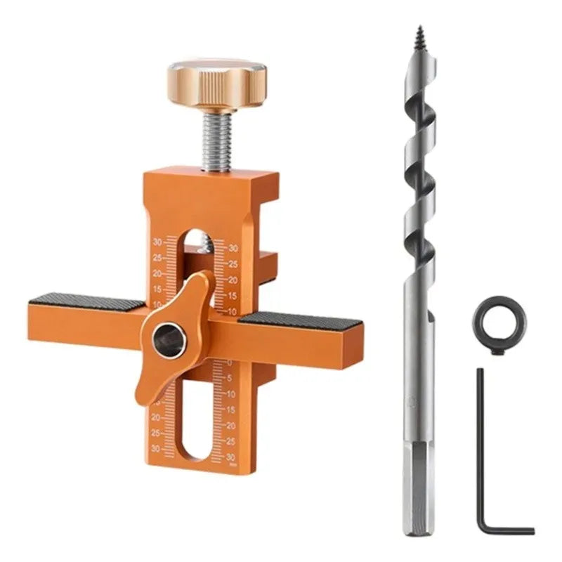 2 in 1 Cabinet Door Installation Positioner,6/8/10mm Rebounder Punched Mounting Jig Wardrobe Cabinet Door Panel Installation Jig