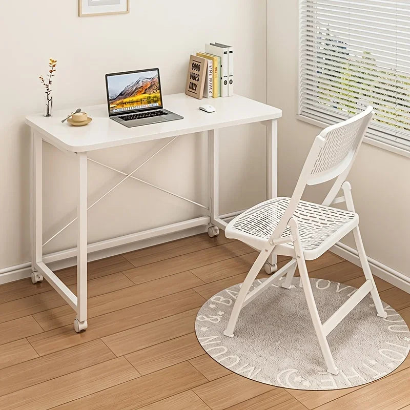 Folding desk, movable desk, home student computer desk, study desk, bedroom bedside desk, office desk computer desk desk table