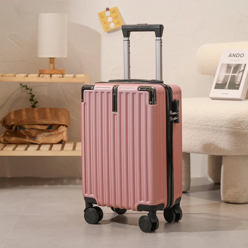 18 inch Student suitcase Travel Bag Women's Bag Back to School Spinner Wheel Suitcase Carry-On Boarding Travel