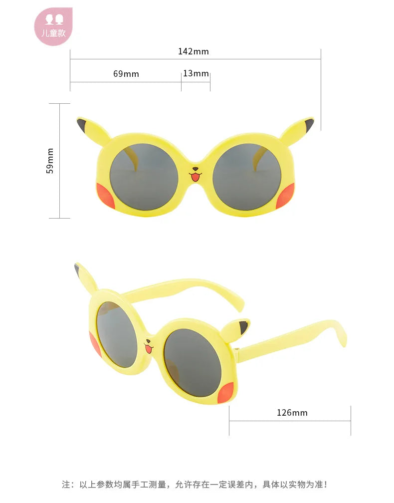 Anime Pokemon Sunglasses Pikachu Cartoon Figrues Glasses Children Boys Girls Sunglasses Cute Decoration Kids Toy Summer Gifts