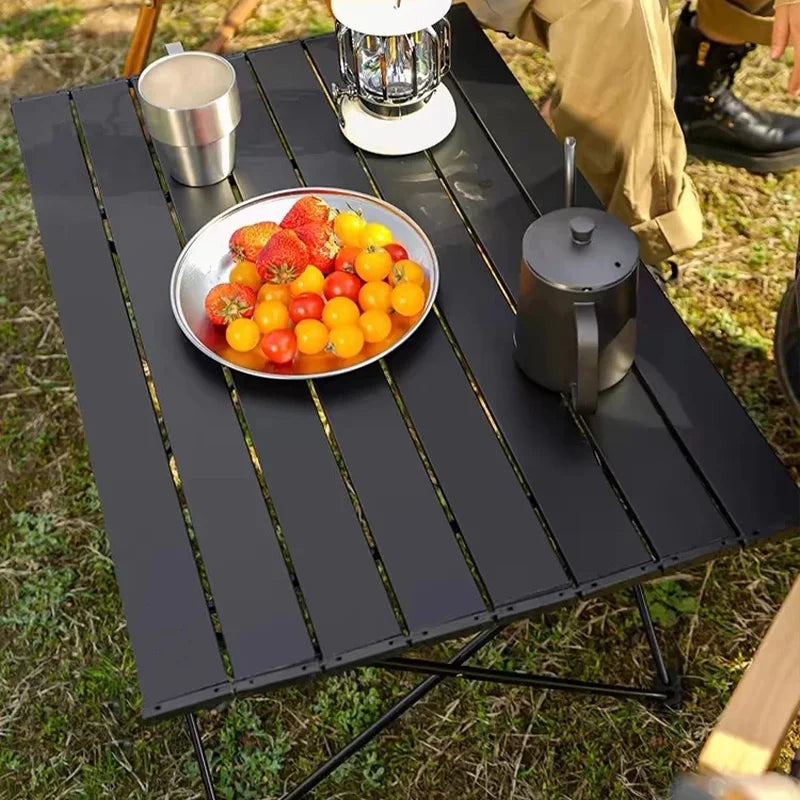 Camping Table Ultra Light Folding Egg Roll Table with Storage Bag Picnic BBQ Self Drive Hiking Foldable Desk Outdoor Tools