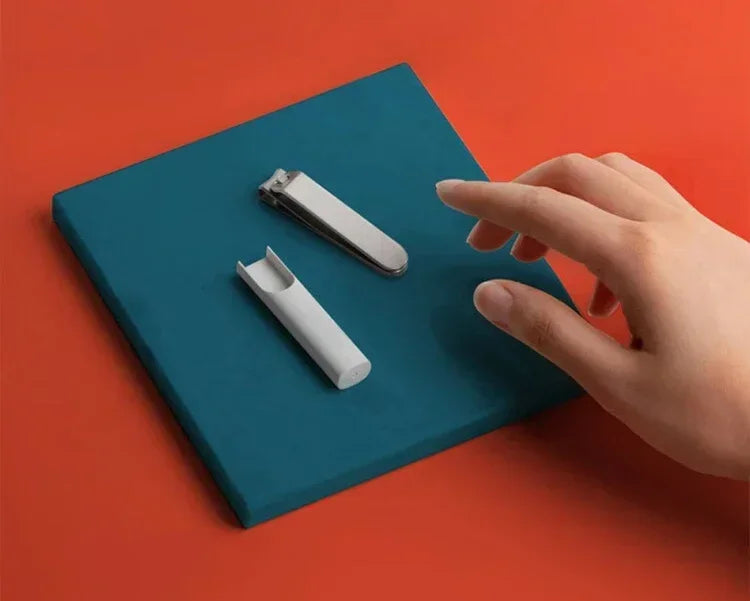 XIAOMI Mijia Anti-Splash Nail Clipper 420 Stainless Steel Sharp Durable Portable Pedicure Trimmer Nails File with Storage Shell