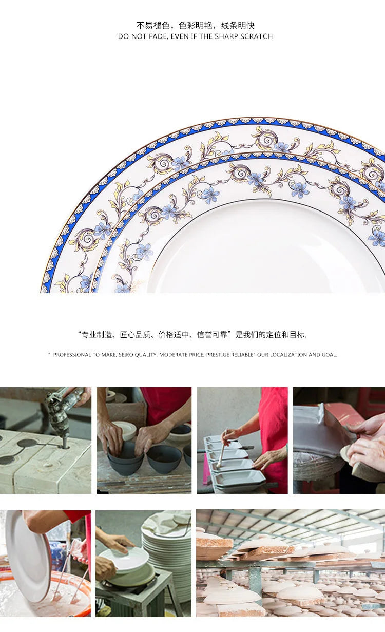 Tangshan Bone Porcelain Series Tableware, Various Type Bowls, Microwave Ovens, Household Hotels, Pure White Simple Rice Bowls