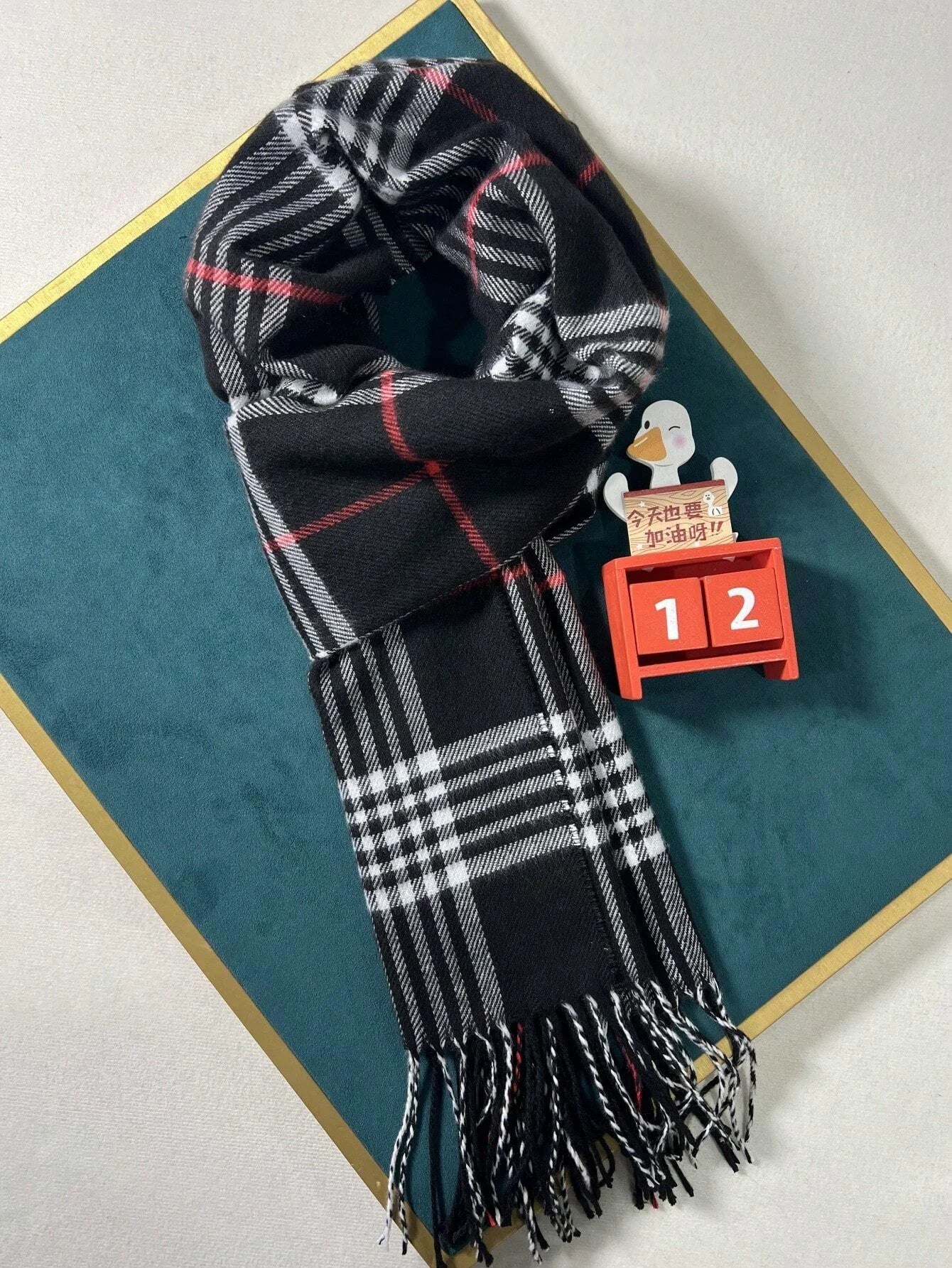 Cashmere Warm Scarf for Women Design Winter Men Shawl Wrap 2025 Plaid Female