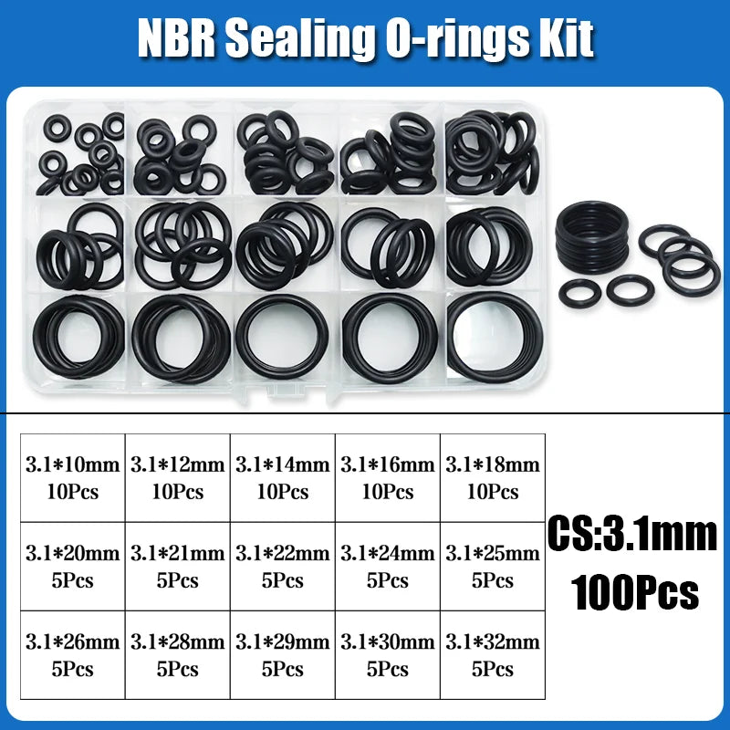 2840 O-Ring NBR Automobile Nitrile Rubber ORing Corrosion Oil Resistant Seal Washer for Car Air Condition Faucet Plumbing Gasket