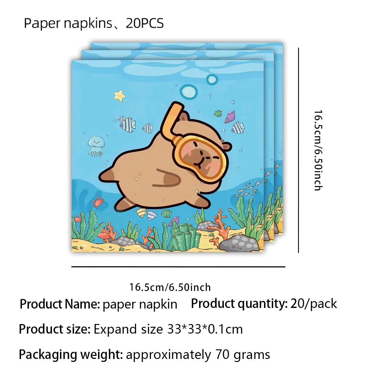 Capybara Birthday Party Decorations Tableware Set Cups Plates Napkins Tablecloth Straws Capybara Balloons Toy Girls Party Favors