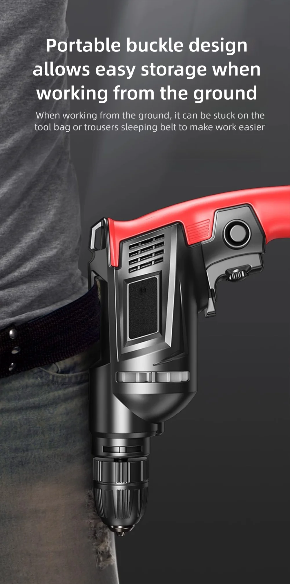 220V 50Hz Impact Drill 0-3000 R/min High Rotation Speed Corded Electric Drill Tool Max 13mm Chuck Controllable Speed 780W