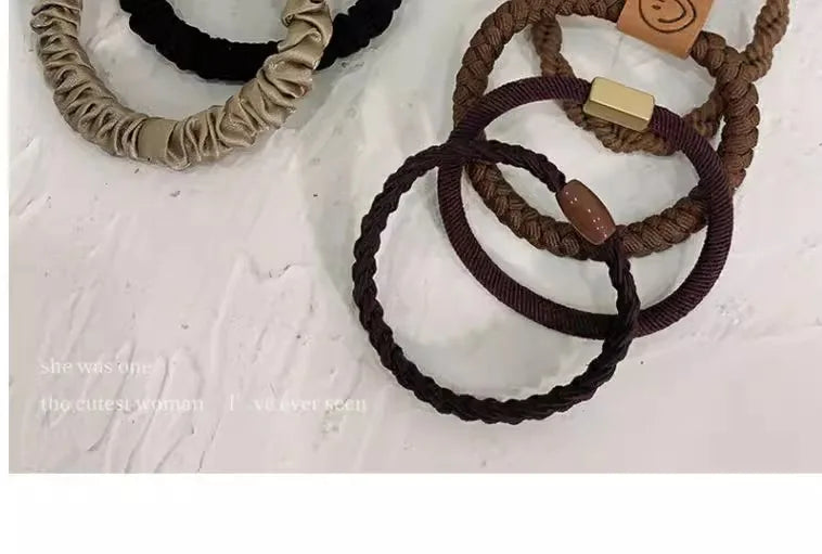 High Elasticity Durable Women Simple Elegant Hair Tie, Perfect for Ponytails, Stylish Hair Band Hair Ties Girl Hair Accessoires