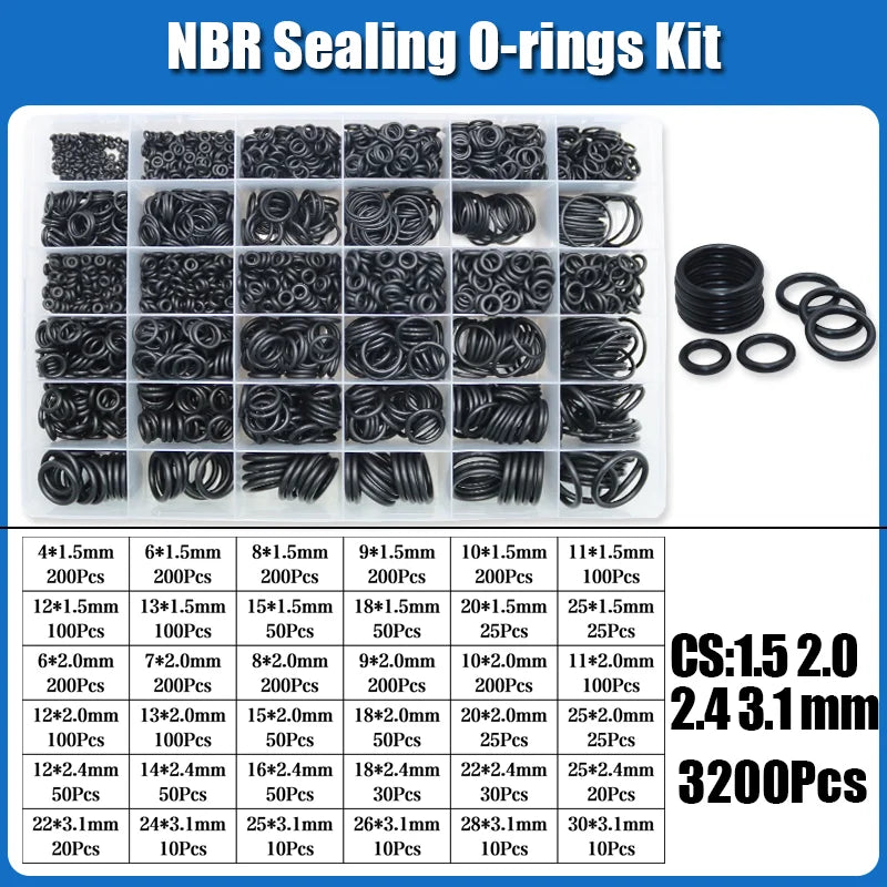 2840 O-Ring NBR Automobile Nitrile Rubber ORing Corrosion Oil Resistant Seal Washer for Car Air Condition Faucet Plumbing Gasket