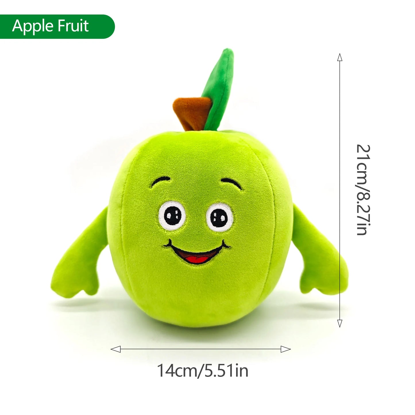 Super soft simulation fruit plush toys, apple, banana modeling plush pillow, indoor ornaments, crane machine dolls,holiday gifts
