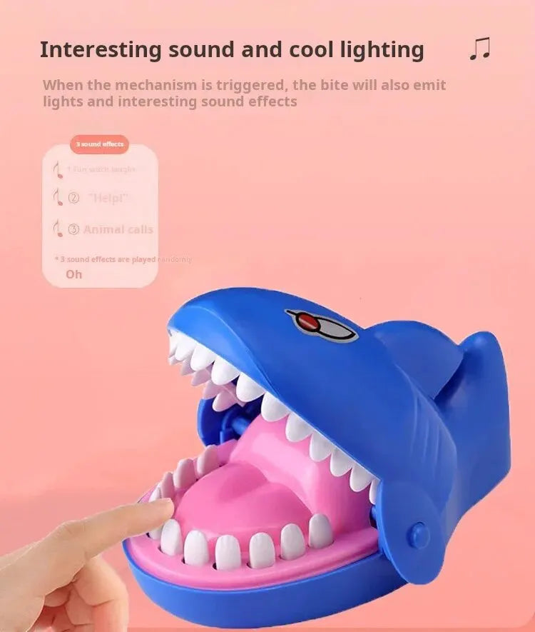 1PC Biting People with Teeth Biting Fingers Big Mouth Shark Children's Parent Child Gift Trick Toy