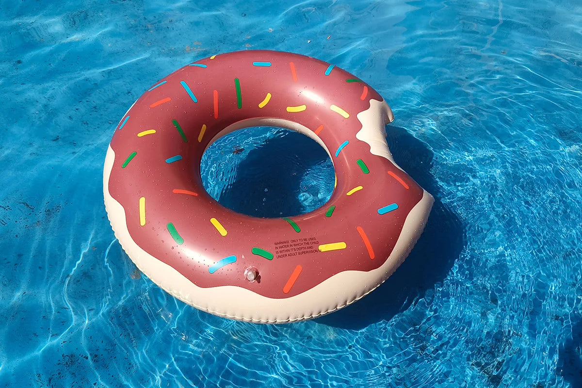 Rooxin Donut Swimming Ring Inflatable Swim Pool Float For Kid Adult Swimming Circle Baby Swim Tube Water Play Swimming Equipment