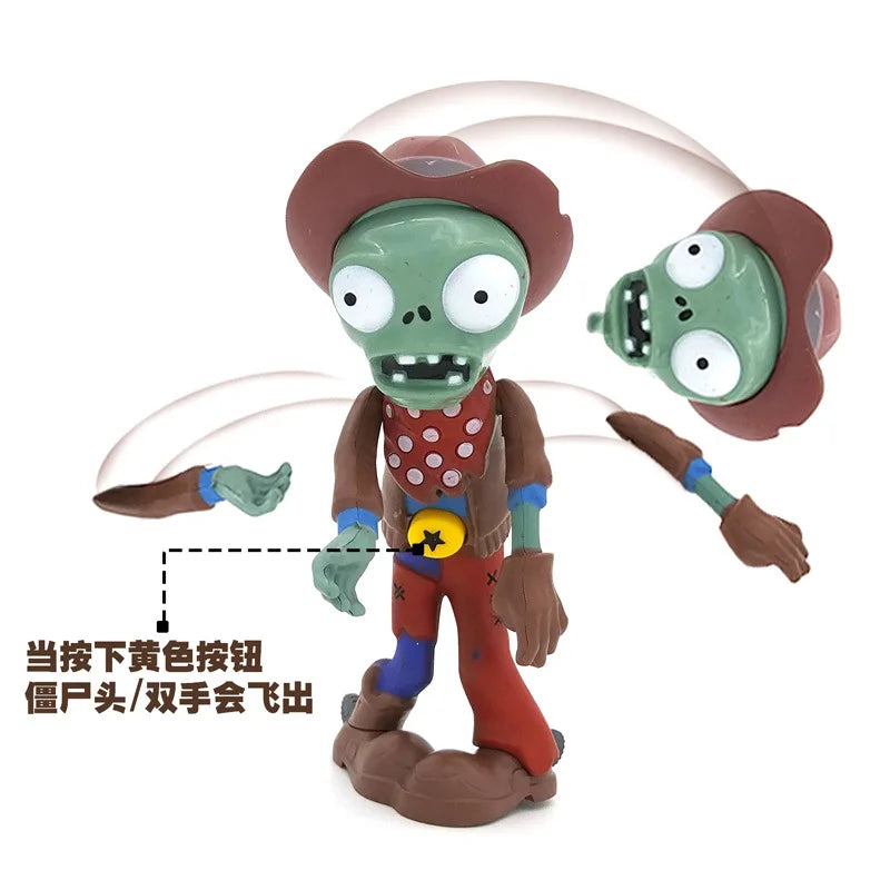 Plants vs Zombies Action Figure Gargantuar Dr. Zombie Conehead Football Bucket Yeti Figures Birthday Gifts Children Toy For Boys